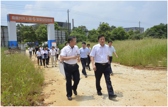 樟树市市委书记董晓明视察我司文(wén)化园一期项目